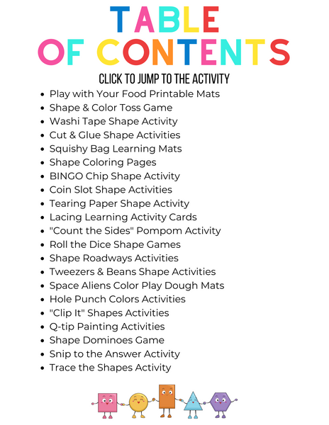Fine Motor Tools for Success-Colors & Shapes Edition (Printable Activities)