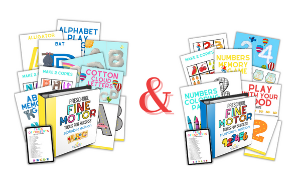 Fine Motor Tools for Success:  Letters & Numbers Bundle